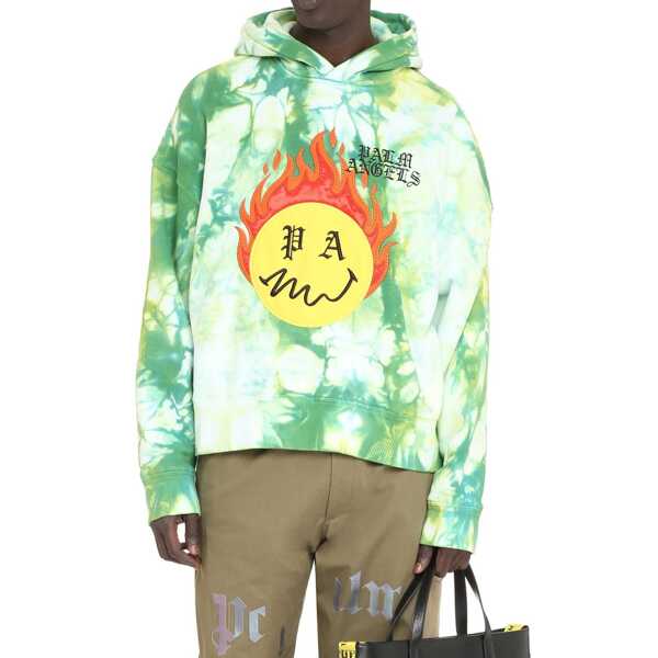 Bluze de trening Palm Angels Palm Angels Hoodie Patch Sweatshirt Green Barbati (BM 12046653) 2