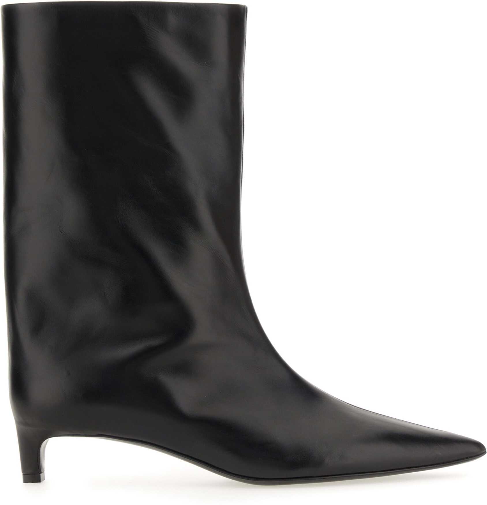 Jil Sander Heeled Boot BLACK