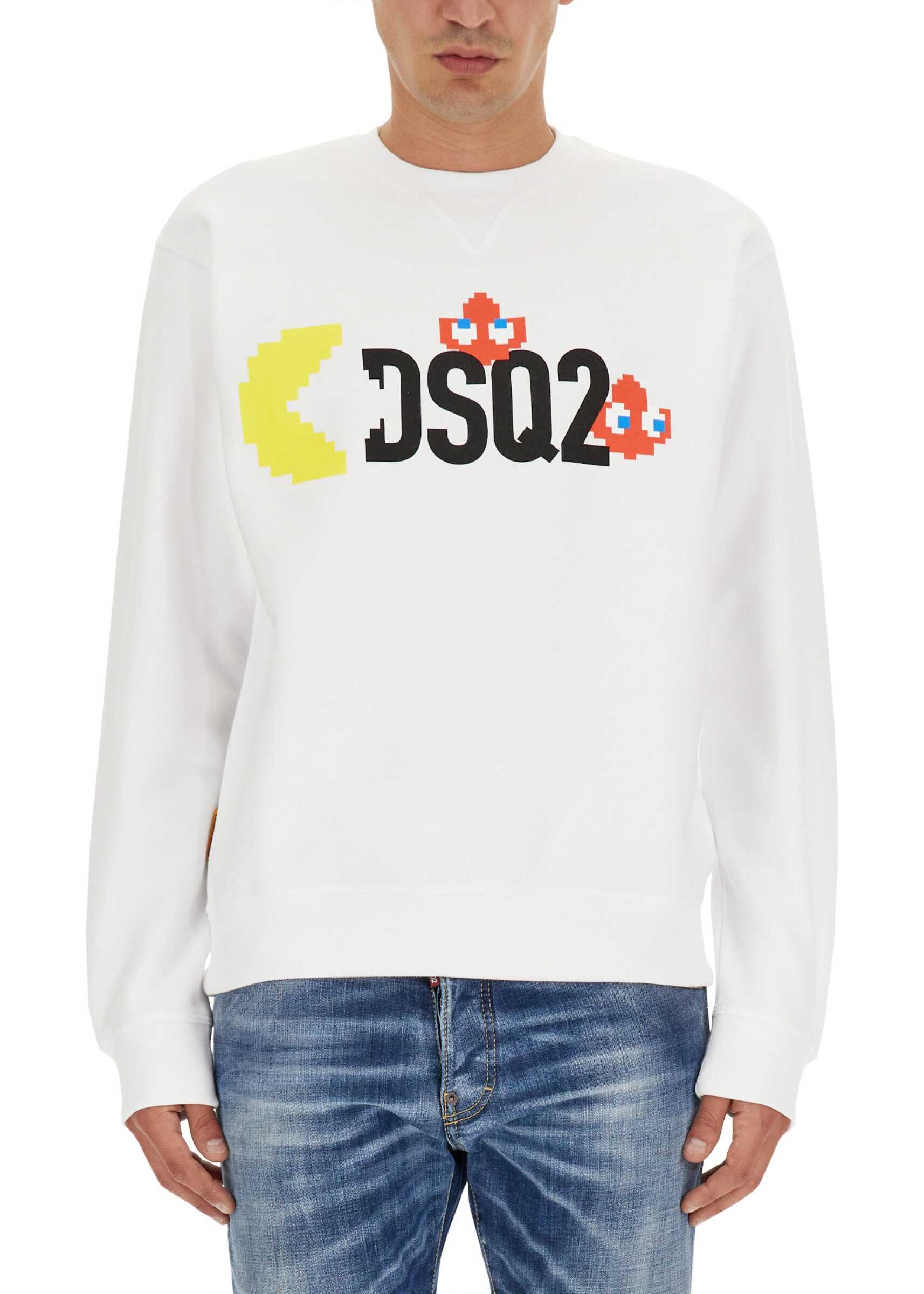 DSQUARED2 Dsquared X Pac-Man Sweatshirt WHITE