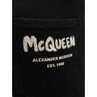 Pantaloni Alexander McQueen pentru Barbati - Pantaloni casual Alexander McQueen Trouser Black Barbati (BM 12047004) - B-mall.ro