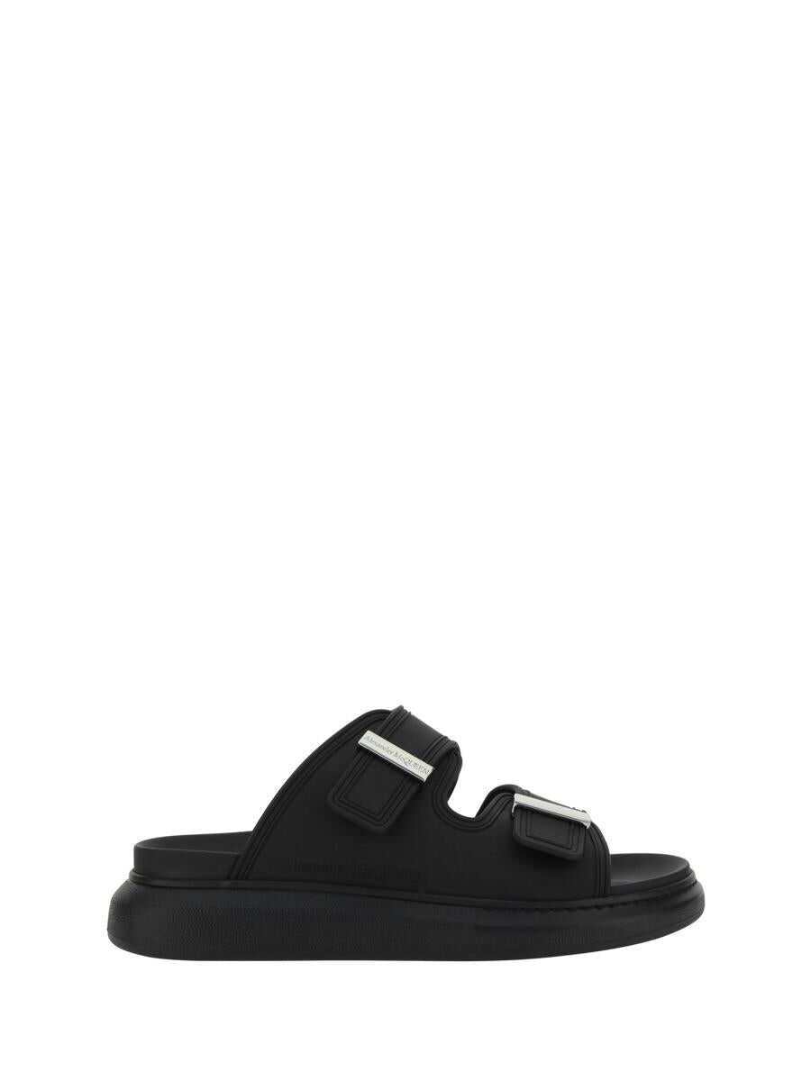 Alexander McQueen ALEXANDER MCQUEEN SANDALS BLACK/SILVER