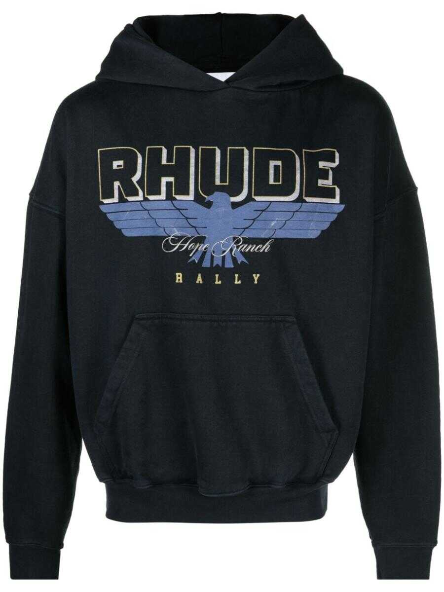 RHUDE RHUDE HOPE RANCH HOODIE CLOTHING BLACK