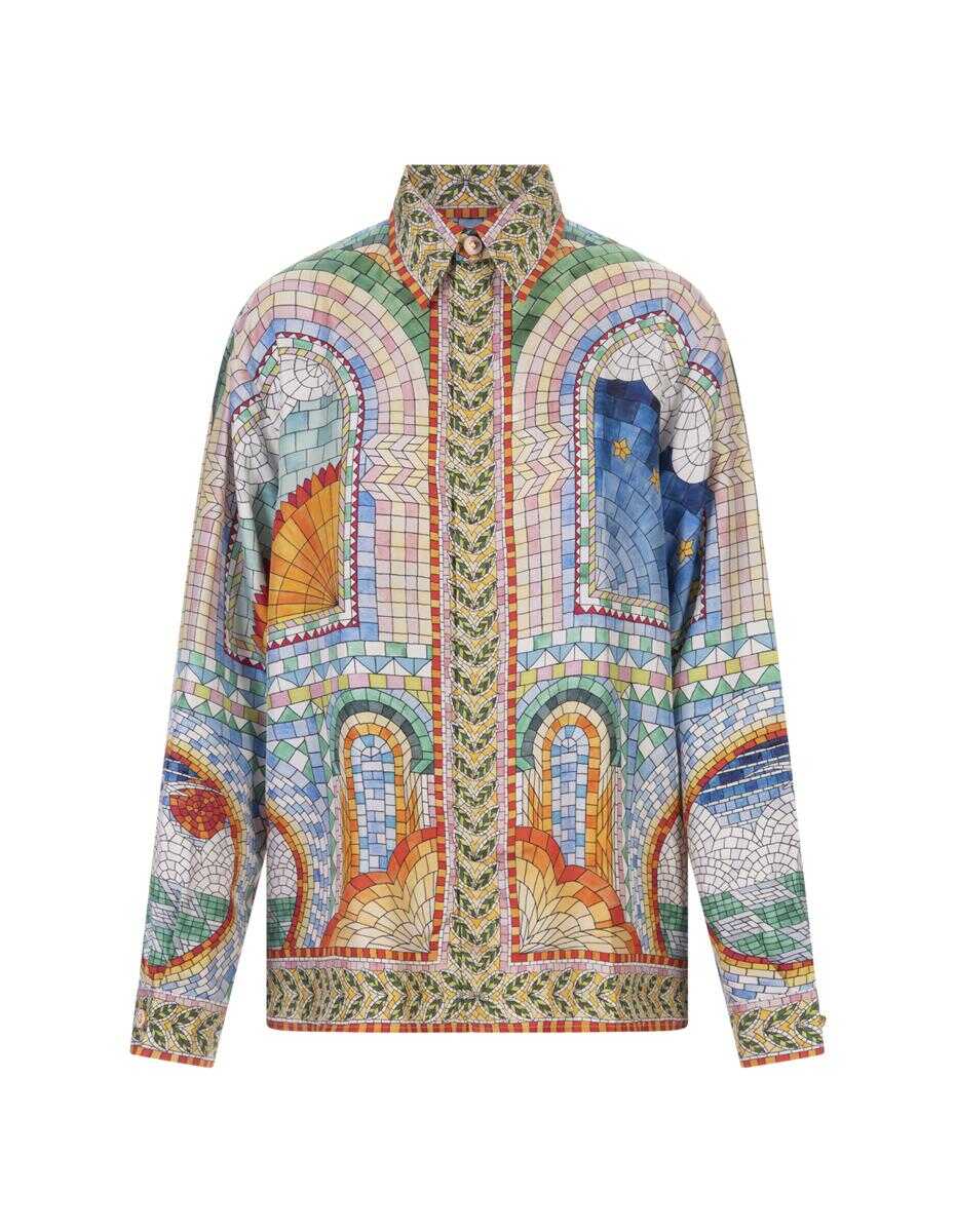 Casablanca CASABLANCA Mosaic De Damas Silk Shirt MULTICOLOUR