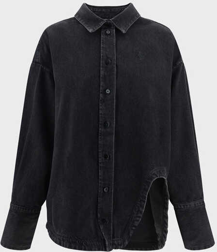 THE ATTICO Diana Shirt Black