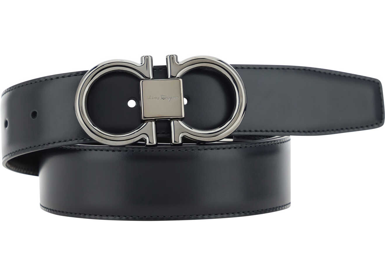 Ferragamo Belt NERO/HICKORY