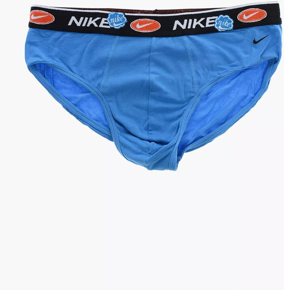 Chiloti Nike Set Of 3 Stretch Cotton Briefs With Logoed Elastic Band Multicolor Barbati (BM 12055434) 4