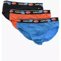 Chiloti Set Of 3 Stretch Cotton Briefs With Logoed Elastic Band Barbati