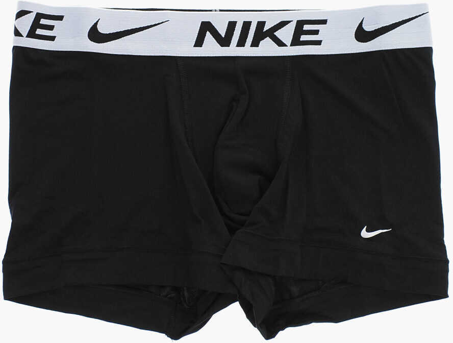 Lenjerie intima Nike Solid Color 3 Pairs Of Boxer Set With Logoed Band At The Wai Black Barbati (BM 12055443) 2