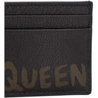 Portofele Alexander McQueen pentru Barbati - Portofele Alexander McQueen Card Holder Black Barbati (BM 12058656) - B-mall.ro