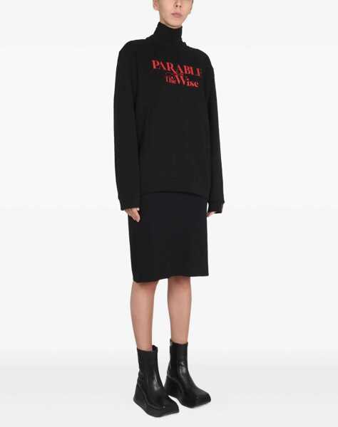 Bluze de trening Raf Simons Crewneck Sweatshirt BLACK Femei (BM 12058920) 2