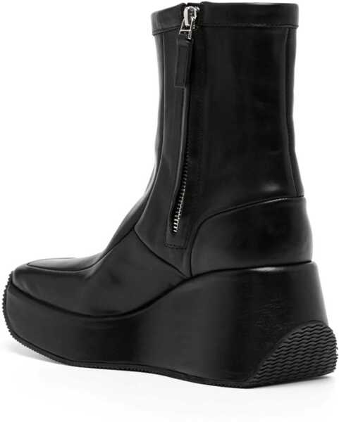 Cizme scurte Raf Simons Ankle Boot With Square Toe BLACK Femei (BM 12058926) 3
