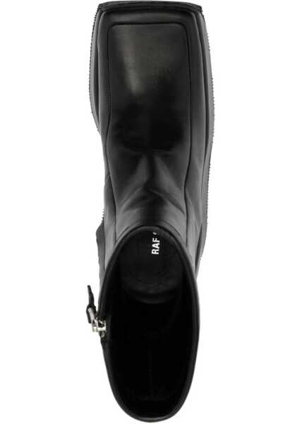 Cizme scurte Raf Simons Ankle Boot With Square Toe BLACK Femei (BM 12058926) 4