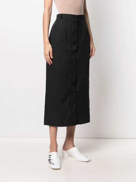 Fuste casual Raf Simons Midi Skirt BLACK Femei (BM 12058941) 3