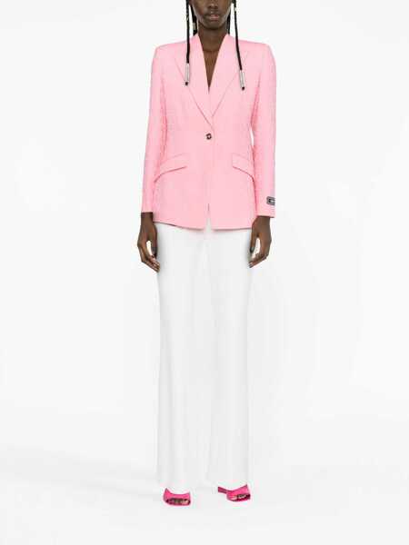 Sacouri Versace Versace Wool Single-Breasted Blazer PINK Femei (BM 12060474) 2