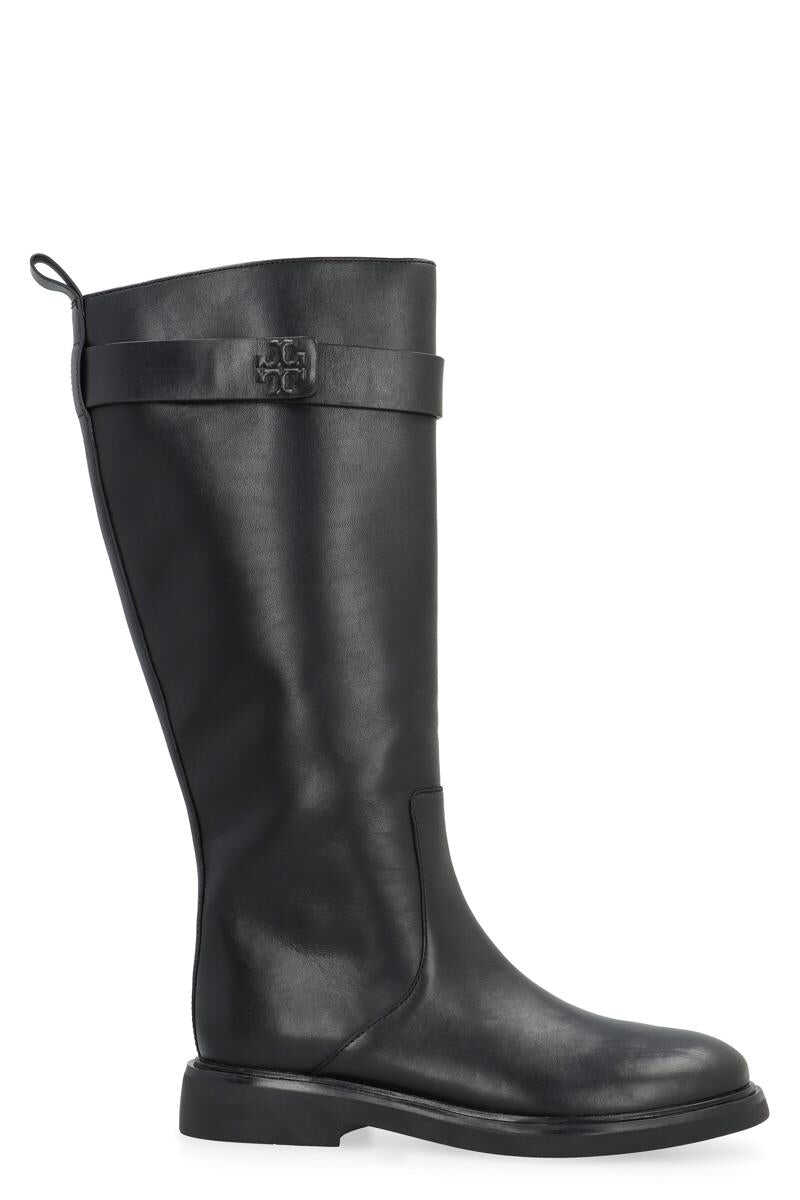 Tory Burch TORY BURCH LEATHER BOOTS BLACK