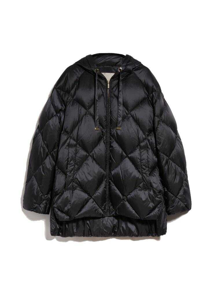 Max Mara MAX MARA THE CUBE Tremme reversible down jacket in water-resistant canvas BLACK