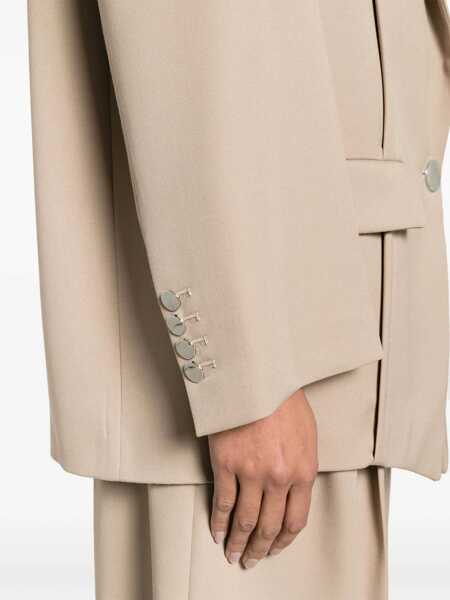 Sacouri THE ATTICO The Attico Single-Breasted Virgin Wool Jacket PINK Femei (BM 12063951) 5