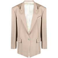Sacouri The Attico Single-Breasted Virgin Wool Jacket Femei