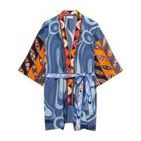 Geci Pucci Printed Silk Night Gown Femei