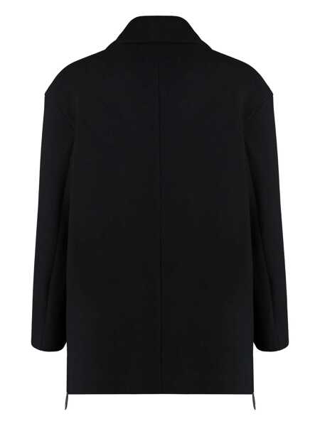 Paltoane Giorgio Armani Giorgio Armani Wool Blend Double-Breasted Coat Black Barbati (BM 12065388) 2