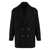 Giorgio Armani Giorgio Armani Wool Blend Double-Breasted Coat Black