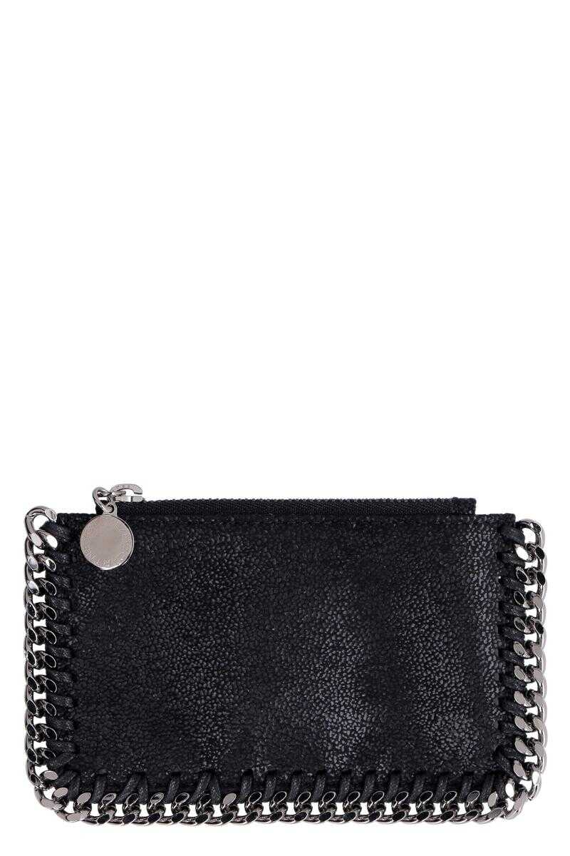 Stella McCartney STELLA MCCARTNEY FALABELLA CARD HOLDER BLACK