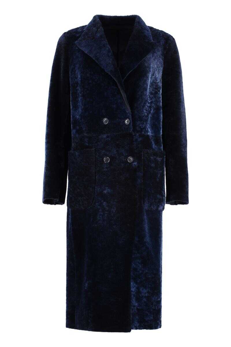 Salvatore Santoro SALVATORE SANTORO LAMB FUR COAT BLUE