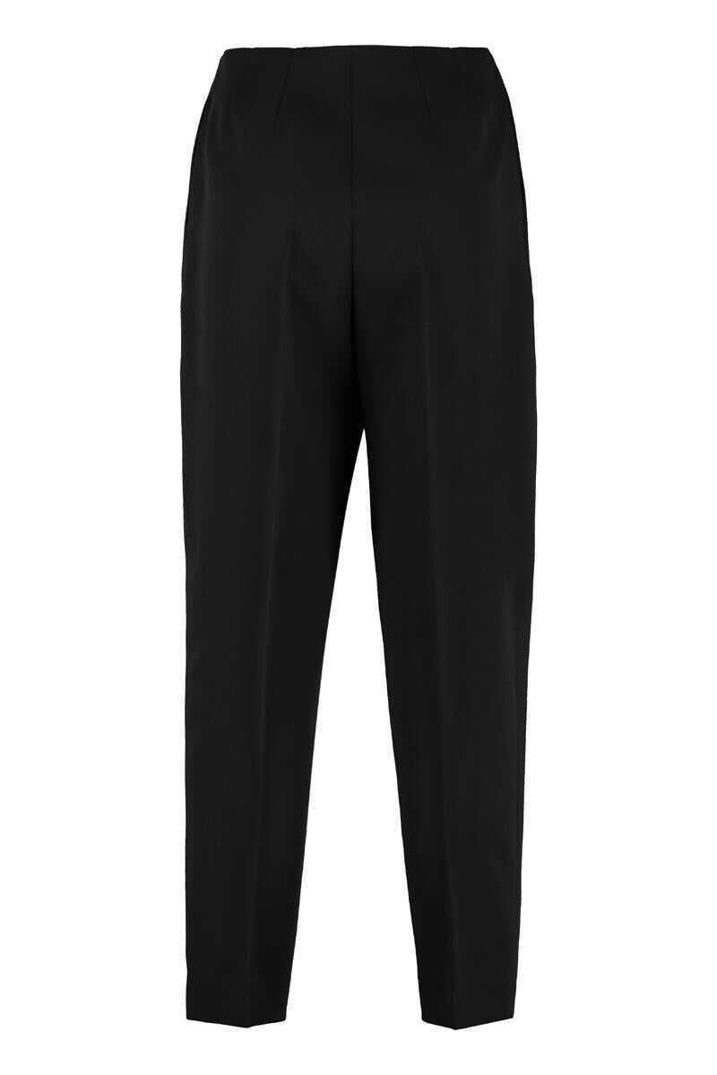 Pantaloni casual Bottega Veneta Bottega Veneta Wool Cropped Trousers Black Femei (BM 12066342) 2