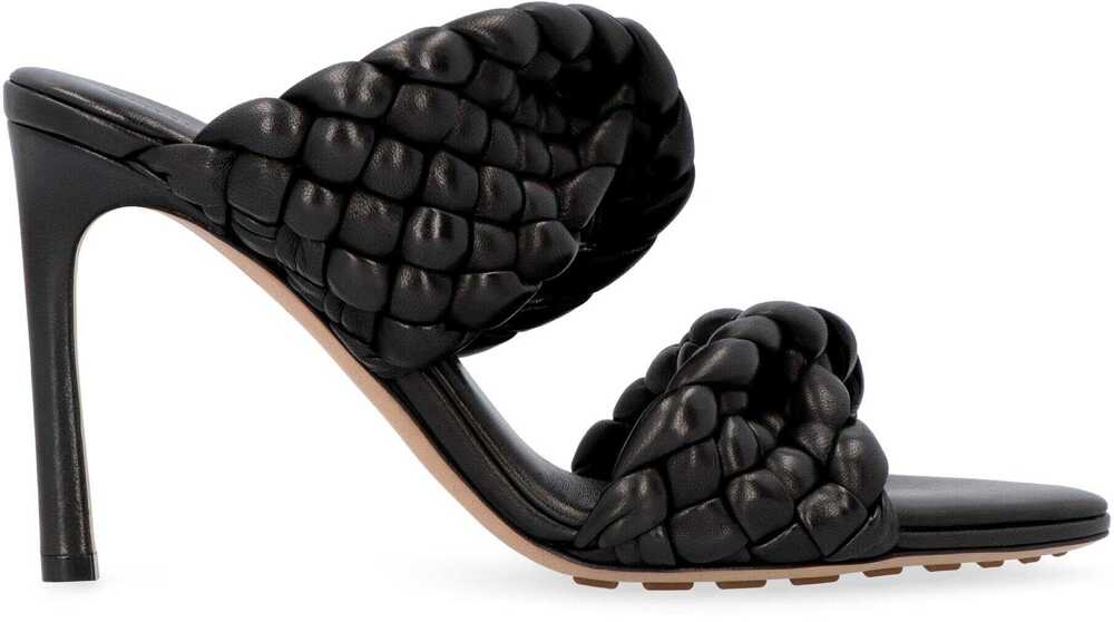 Pantofi cu toc Bottega Veneta Bottega Veneta Bv Curve Leather Mules Black Femei (BM 12066678) 2