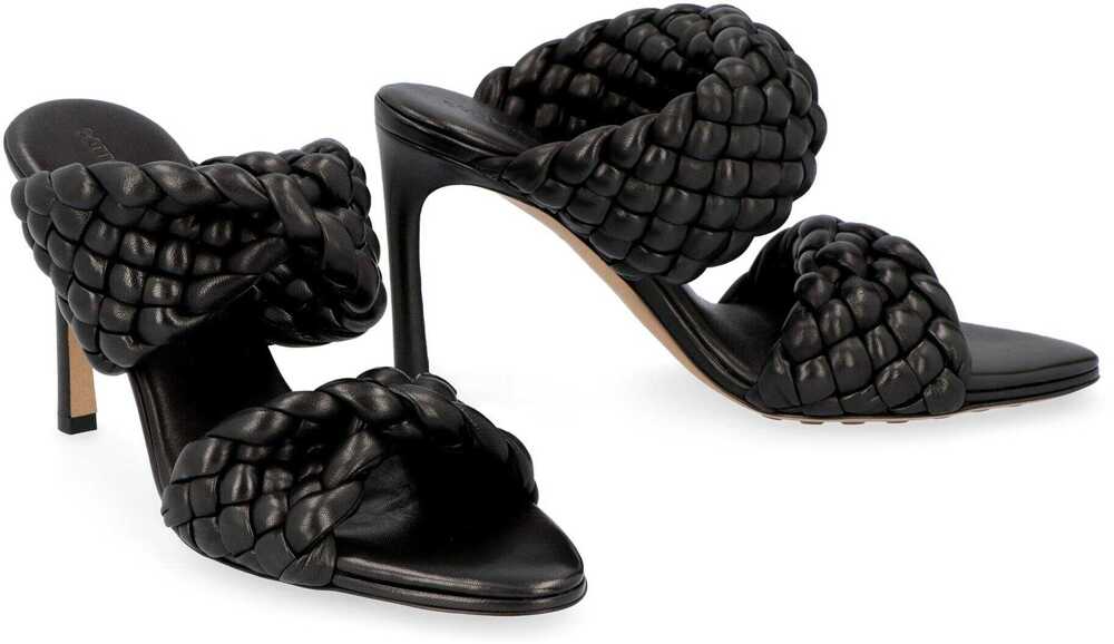 Pantofi cu toc Bottega Veneta Bottega Veneta Bv Curve Leather Mules Black Femei (BM 12066678) 3