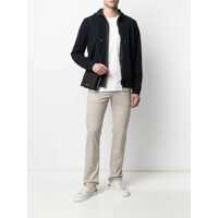 Tricouri Giorgio Armani pentru Barbati - Tricouri Giorgio Armani Giorgio Armani Logo Embroidery Cotton T-Shirt WHITE Barbati (BM 12067632) - B-mall.ro