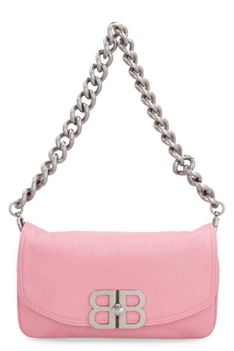 Balenciaga BALENCIAGA FLAP BB SOFT LEATHER CROSSBODY BAG PINK