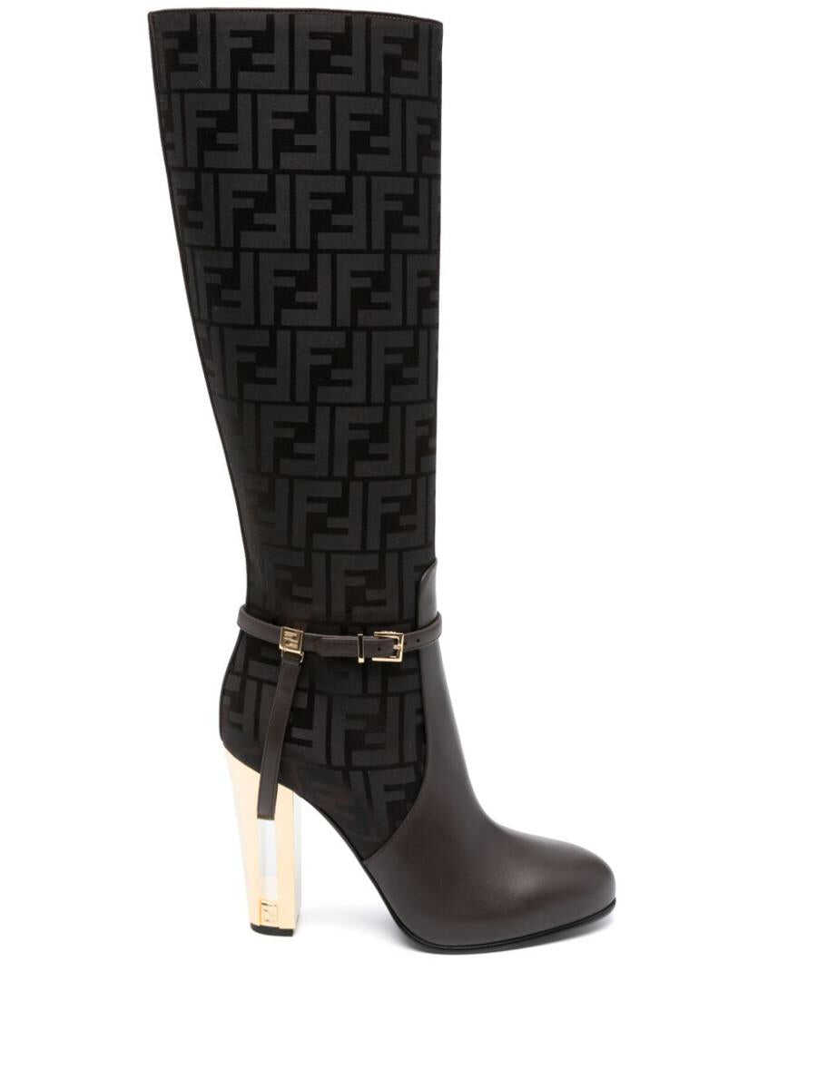 Fendi FENDI Delfina high boots BROWN