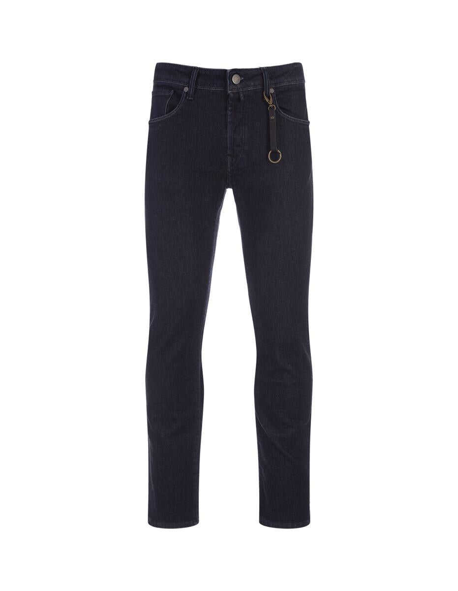 INCOTEX BLUE DIVISION INCOTEX DIVISION Dark Slim Fit Jeans In Cotton and Cashmere BLUE