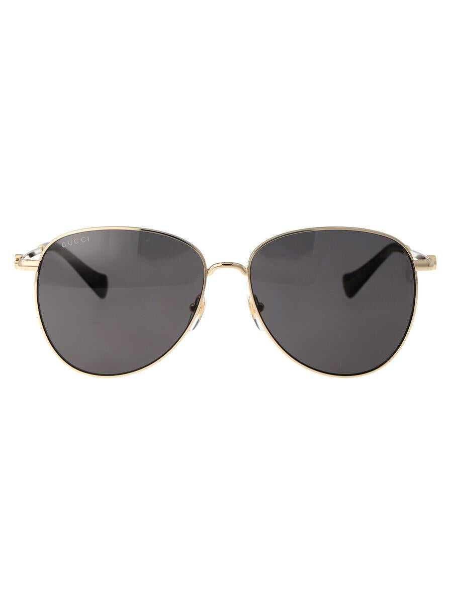 Gucci Gucci SUNGLASSES 001 GOLD GOLD GREY