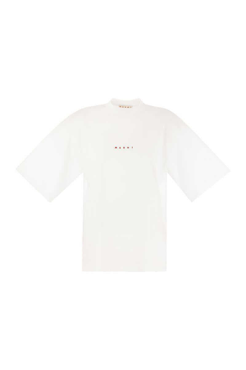 Marni MARNI Cotton T-shirt with logo WHITE
