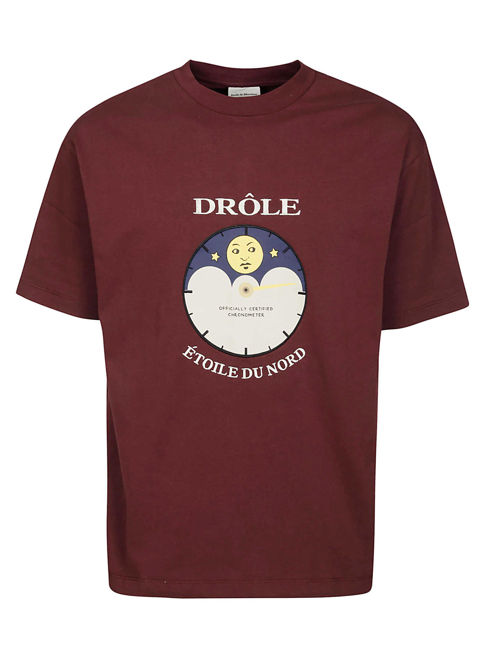 DRÔLE DE MONSIEUR DROLE DE MONSIEUR t-shirt C.TS159.CO058.WN WN WINE Wn Wine