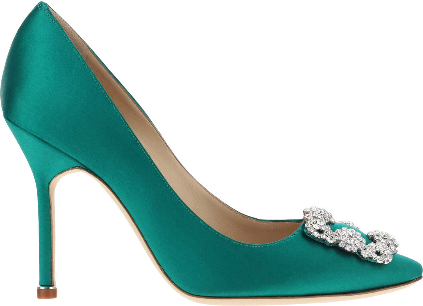 Manolo Blahnik Hangisi Pumps BGRN