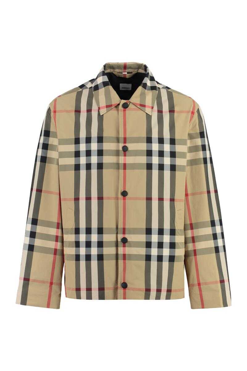 Burberry BURBERRY CHECKED JACKET BEIGE