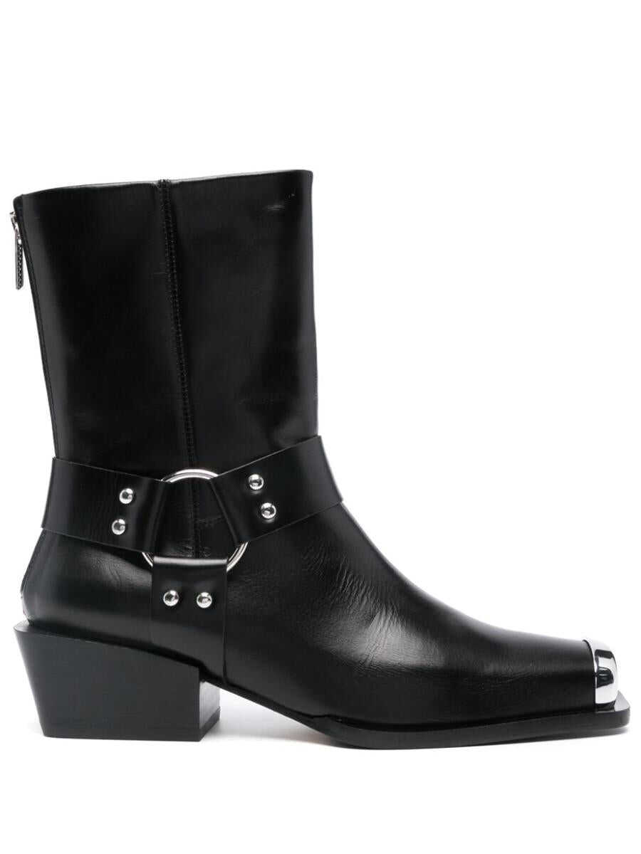 AEYDE AEYDE WAYNE CALF LEATHER BLACK SHOES BLACK