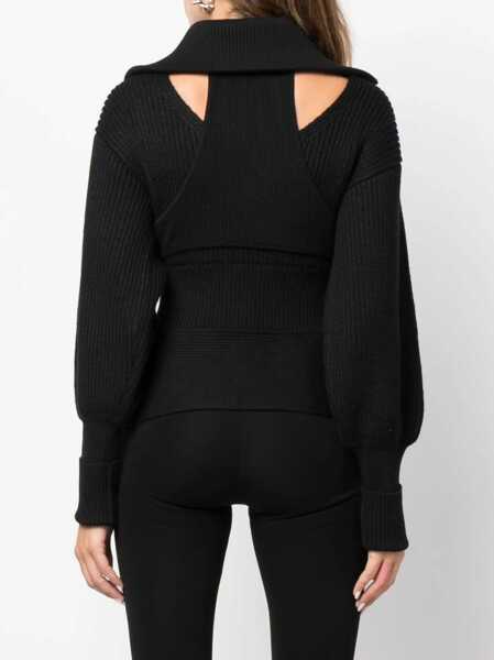 Pulovere ANDREADAMO Andredamo Turtleneck Merino Wool Sweater Black Femei (BM 12083922) 4