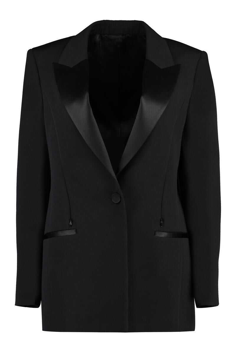 Givenchy GIVENCHY WOOL SINGLE-BREASTED BLAZER BLACK