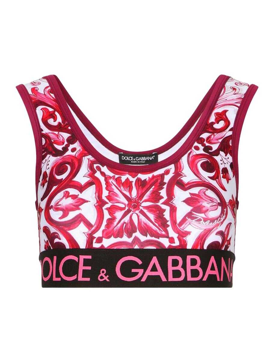 DOLCE & GABBANA DOLCE & GABBANA Vest & tank Tops PINK & PURPLE