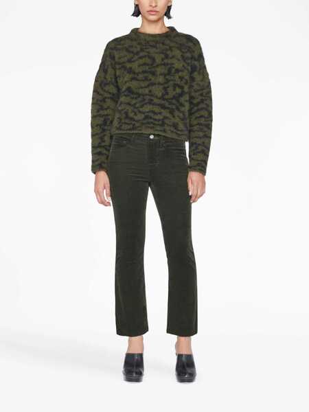 Pantaloni casual FRAME Frame Le Mini Boot Corduroy Trousers BROWN Femei (BM 12096867) 2