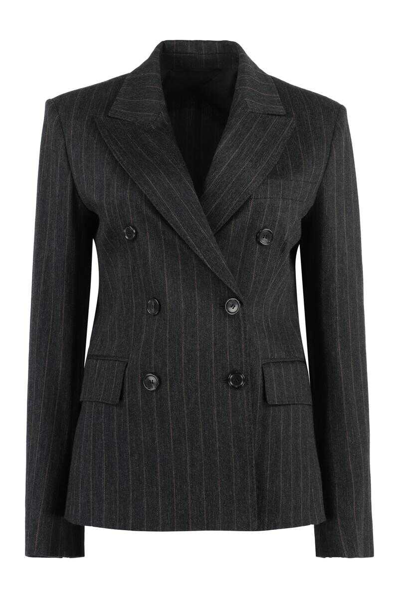 Max Mara MAX MARA OFRIDE KNITTED BLAZER GREY