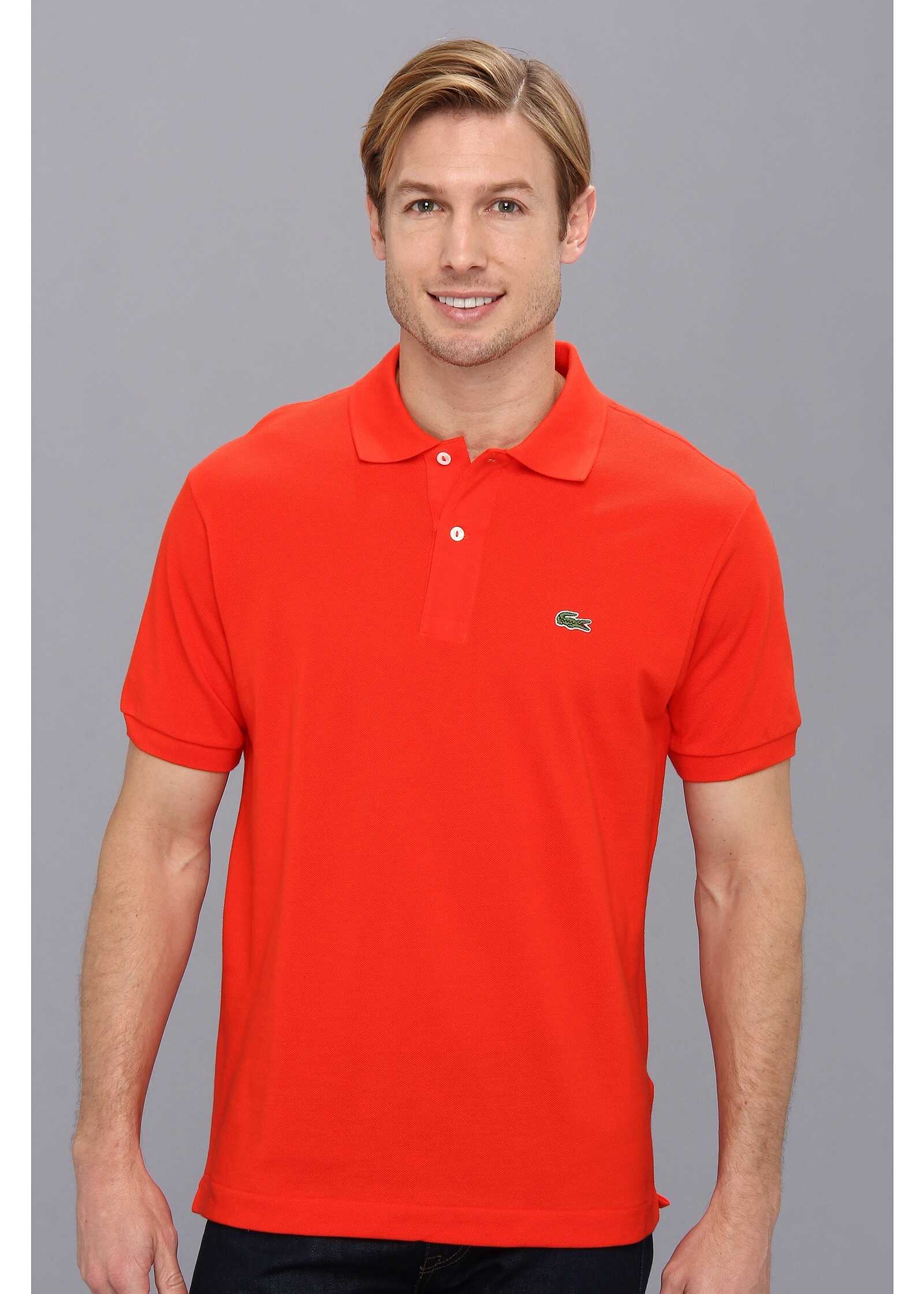 Tricou Lacoste L1212 Classic Pique Polo Shirt Volcanic Orange