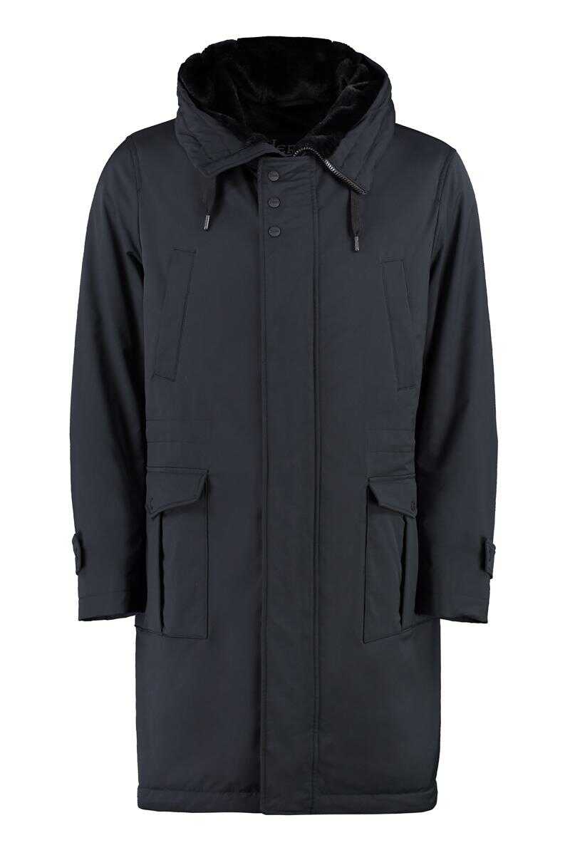 Herno HERNO TECHNICAL FABRIC PARKA BLACK
