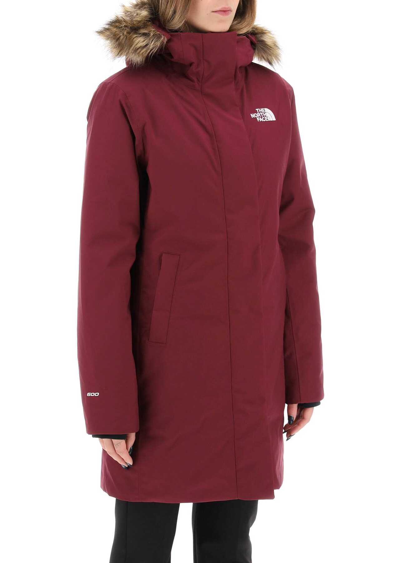 The North Face Arctic Parka With Eco-Fur Trimmed Hood BOYSENBERRY