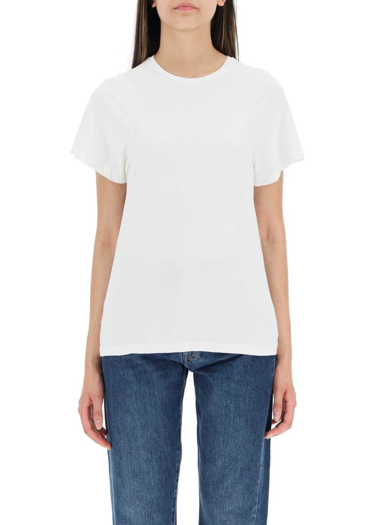 TOTÊME Curved Seam T-Shirt OFF WHITE