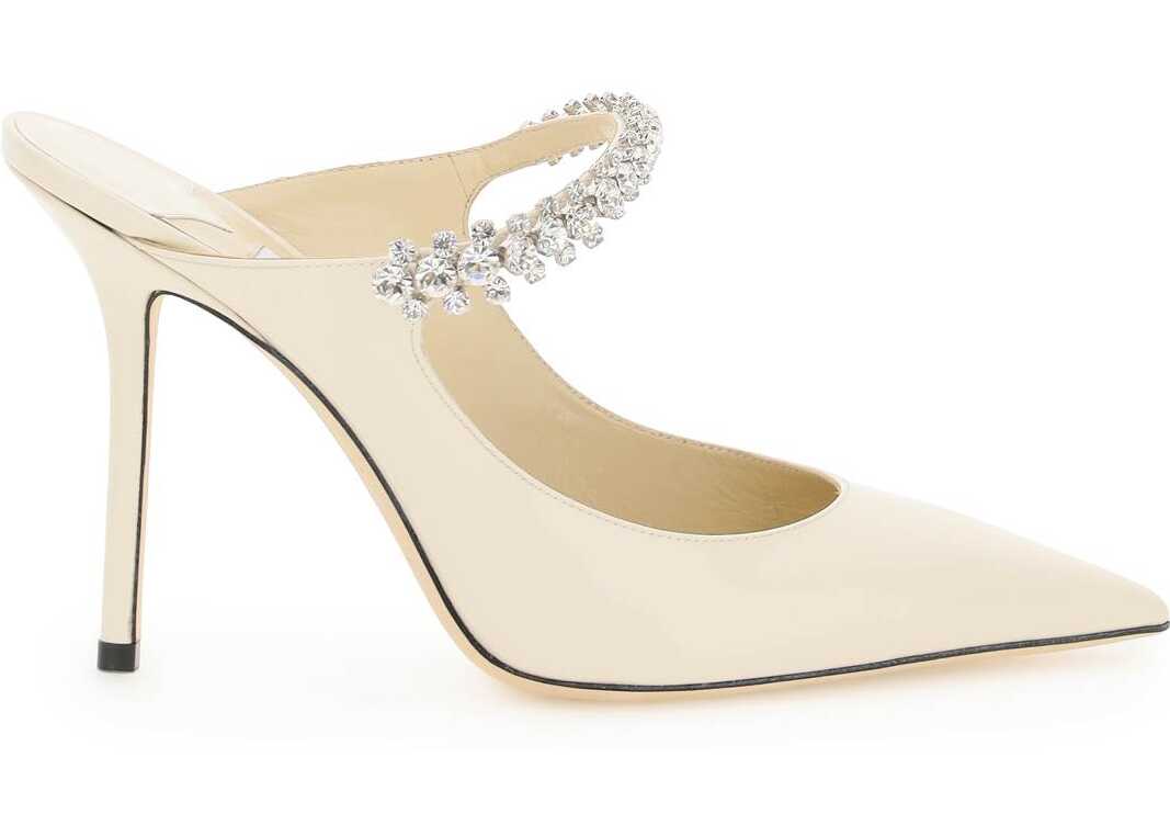 Jimmy Choo Bing Crystal Mules LINEN